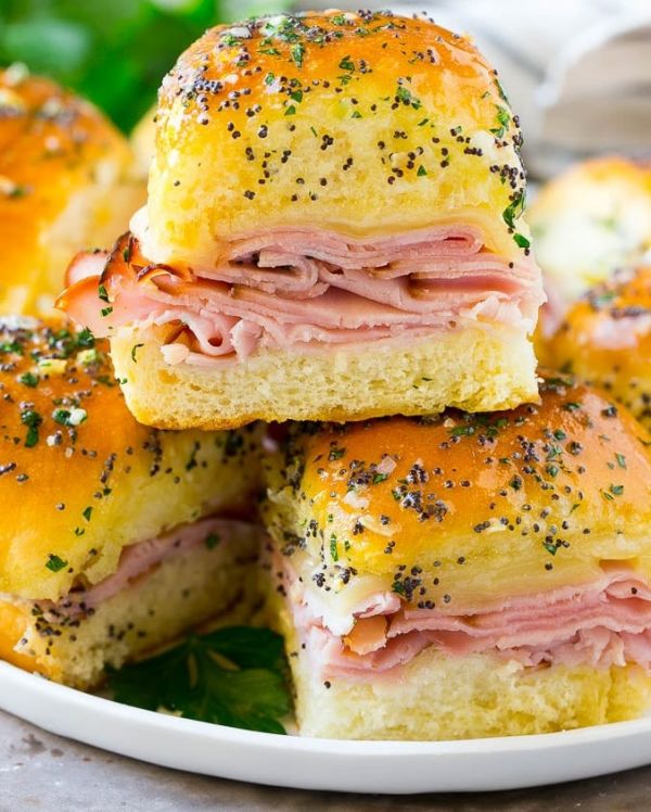 hot-italian-ham-and-cheese-sliders