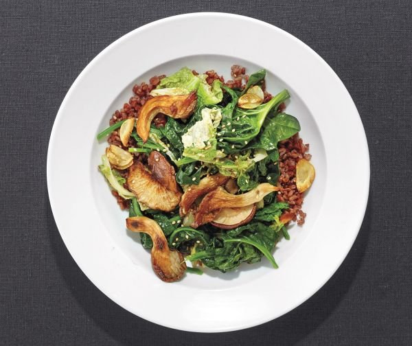 red-rice-stir-fry-with-mushrooms-and-greens