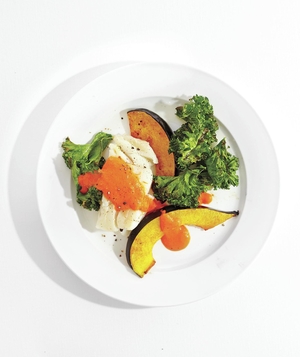 roasted-cod-with-squash-and-spicy-red-pepper-sauce