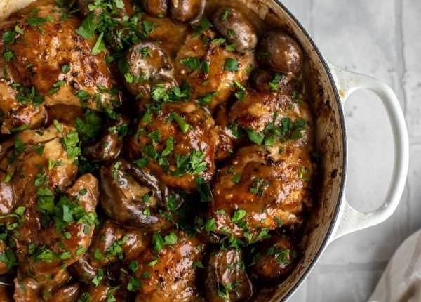 chicken-and-mushrooms-with-champagne-balsamic