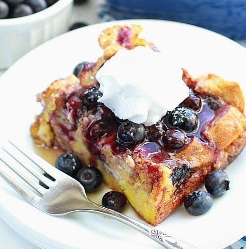 baked-french-toast-with-blueberry-sauce