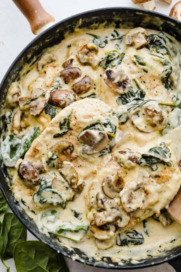 Creamy-Parmesan-Garlic-Mushroom-Chicken