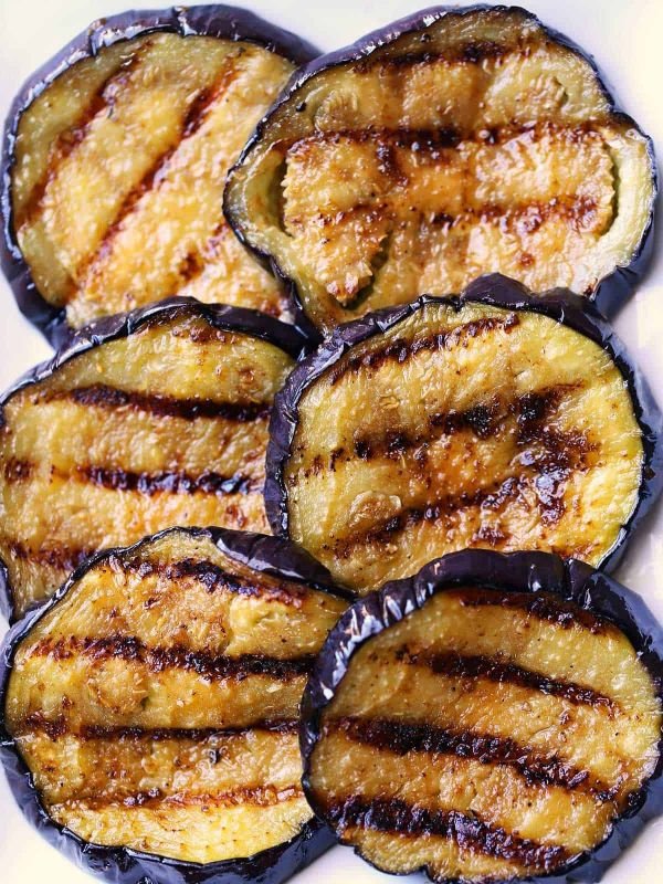 grilled eggplant with oregano balsamic