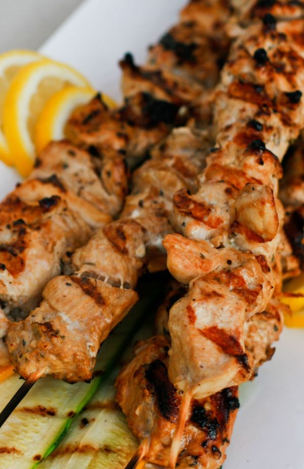 grilled chicken skewers