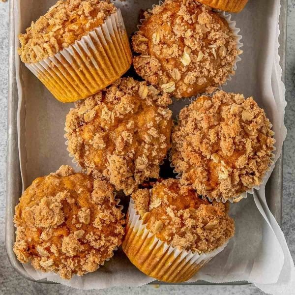 Blood Orange Oatmeal Muffins